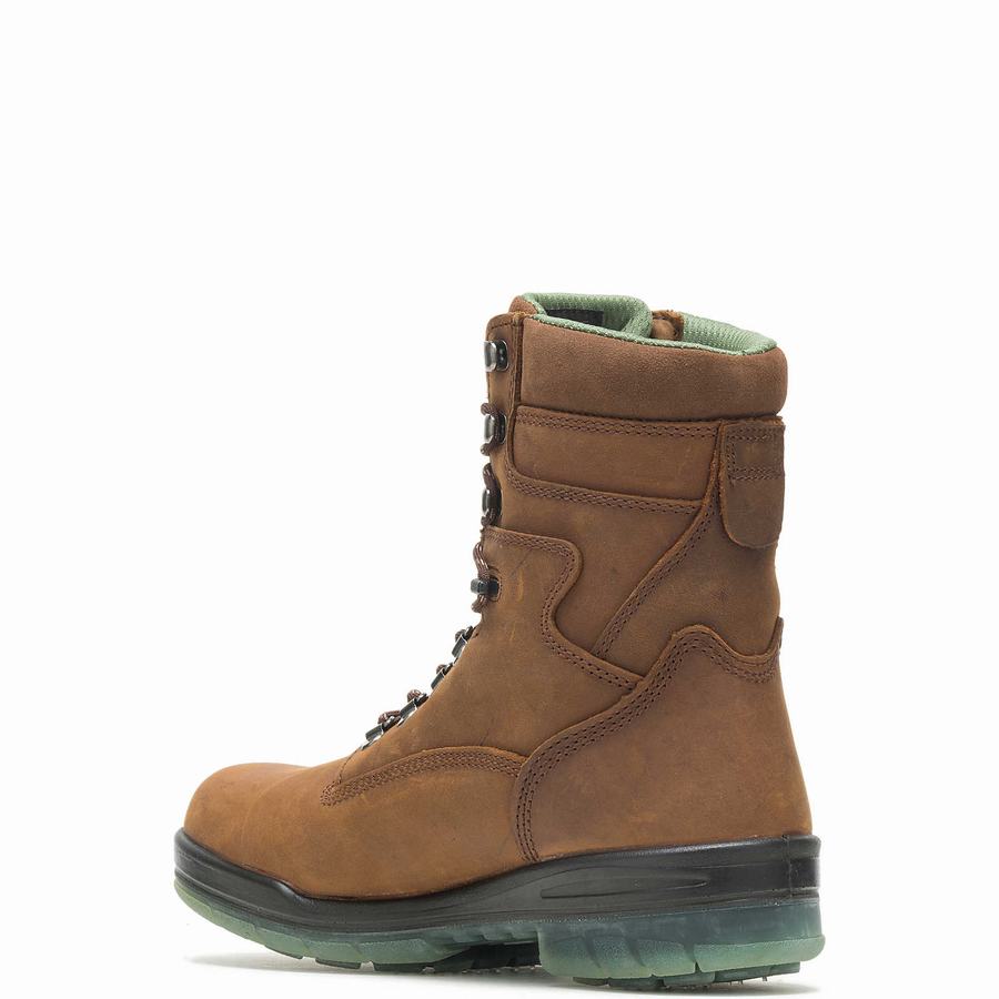 Brown Men Wolverine I-90 DuraShocks® Waterproof Insulated Steel Toe 8