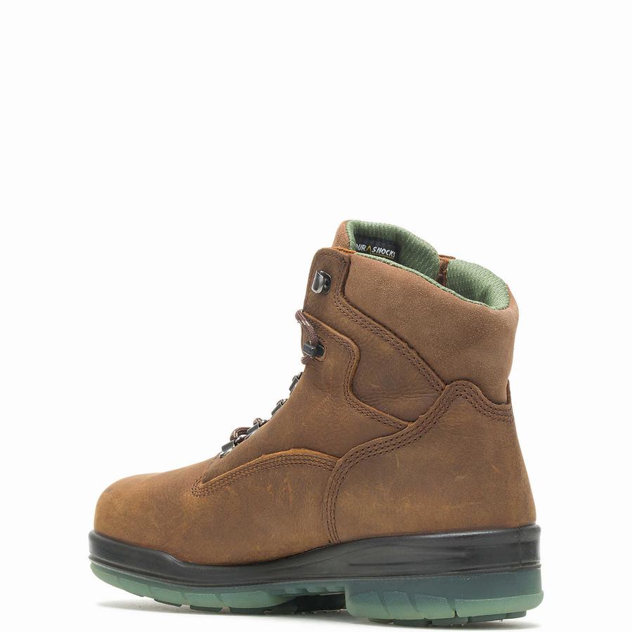 Brown Men Wolverine I-90 DuraShocks® Waterproof Insulated Steel Toe 6