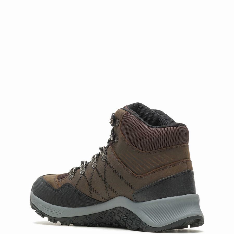 Brown Men Wolverine Luton Waterproof Hiking Boots | CAS2293YM