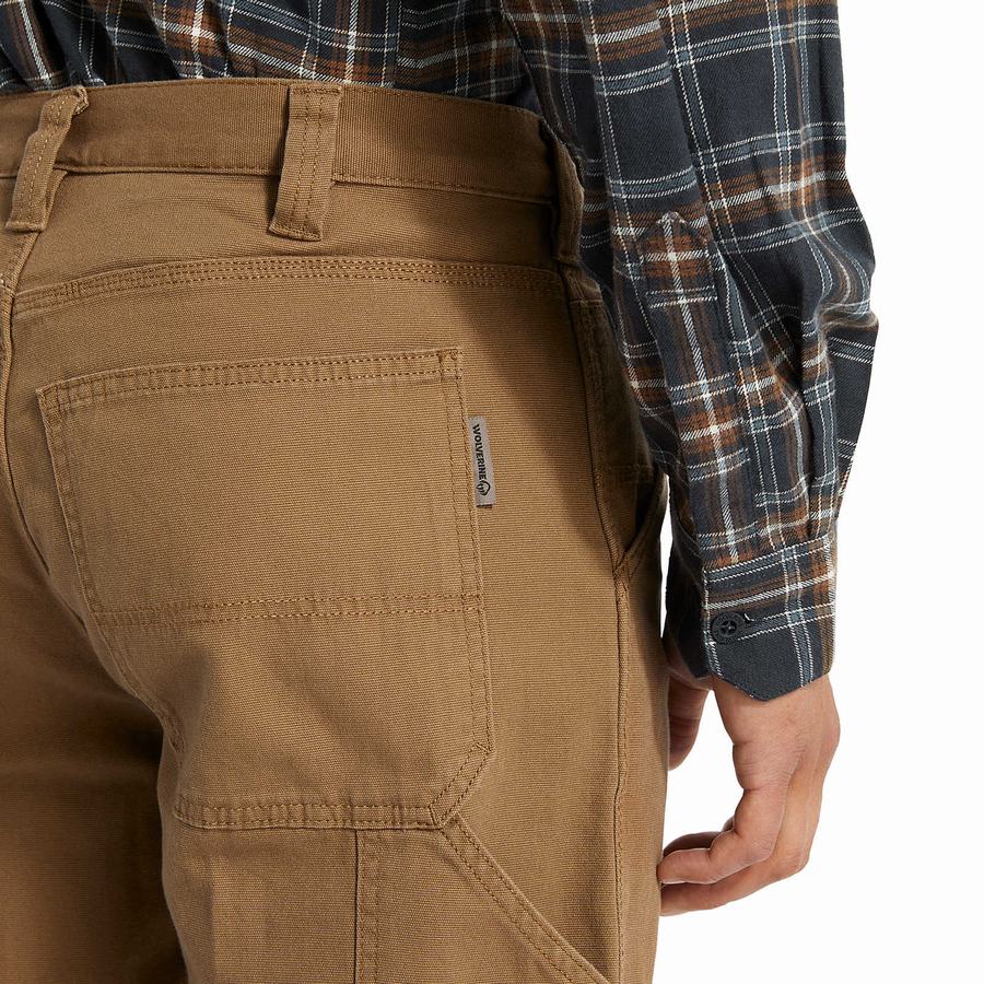 Brown Men Wolverine Steelhead Stretch Pants | PQY6562MQ