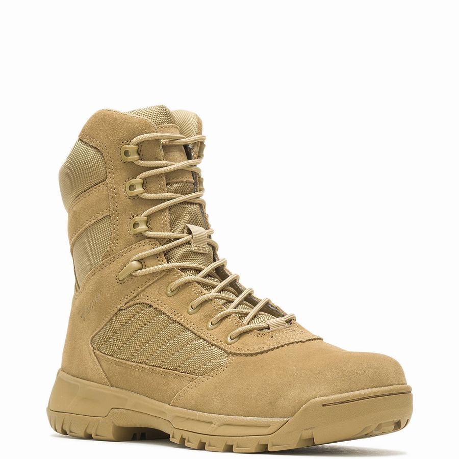 Brown Men Wolverine Tactical Sport 2 Tall Work Boots | XTU5562HT