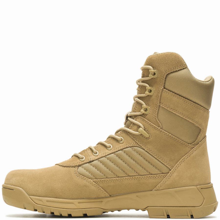 Brown Men Wolverine Tactical Sport 2 Tall Work Boots | XTU5562HT