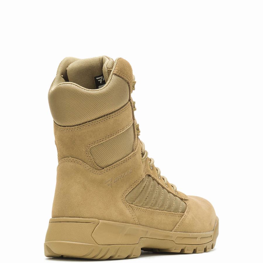 Brown Men Wolverine Tactical Sport 2 Tall Work Boots | XTU5562HT