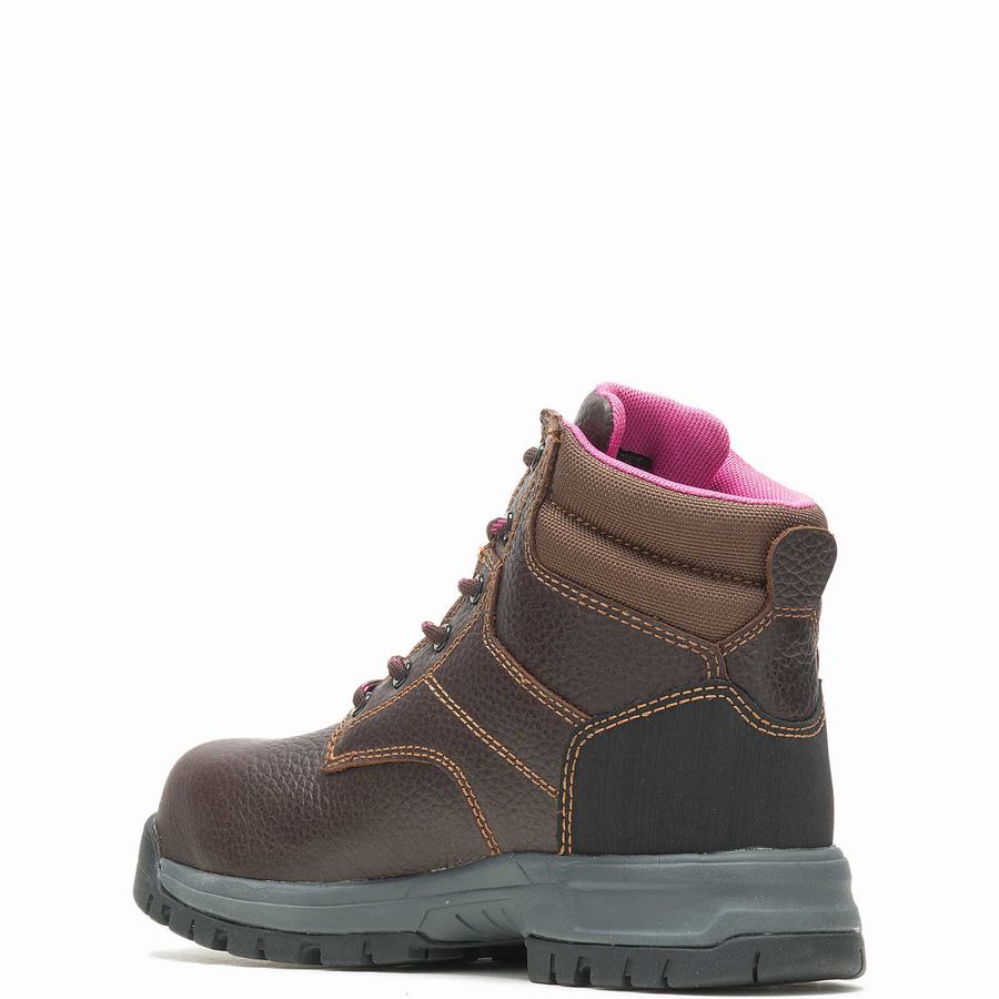 Brown Women Wolverine Piper Composite-Toe 6