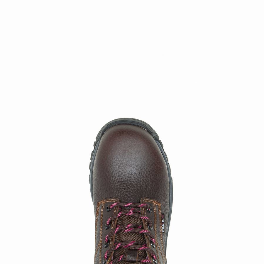 Brown Women Wolverine Piper Composite-Toe 6