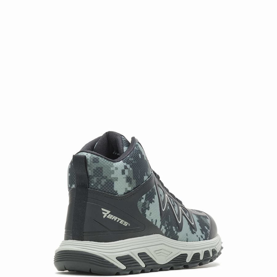 Camo Black Women Wolverine Rush Mid Work Boots | SXG6182FG