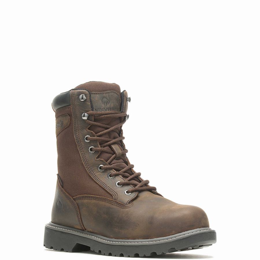 Dark Brown Men Wolverine Floorhand Insulated 8