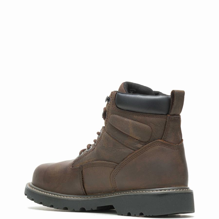 Dark Brown Men Wolverine Floorhand Waterproof 6