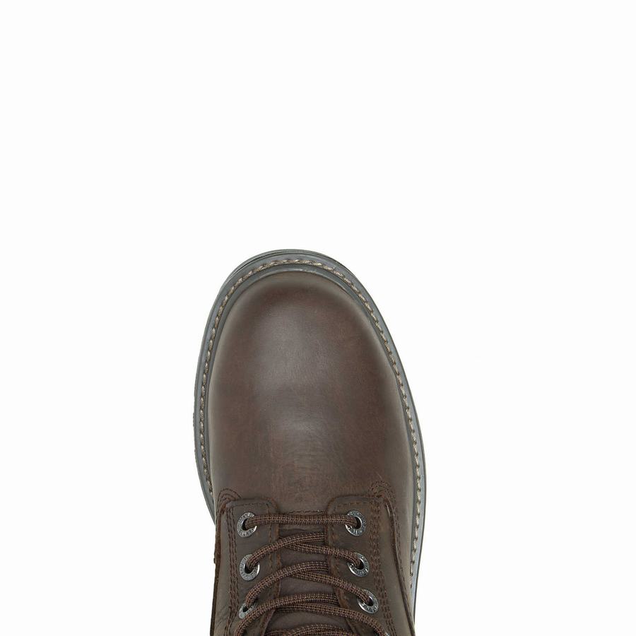 Dark Brown Men Wolverine Floorhand Waterproof 6