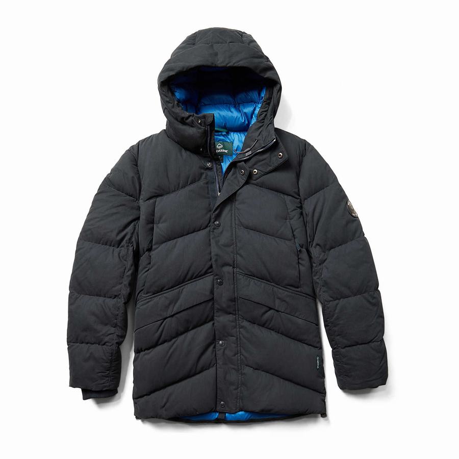 Dark Navy Men Wolverine Frost Down Parka Jackets | WOB2912IM