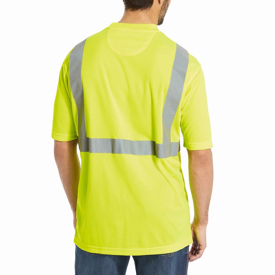 Green Men Wolverine Caution Short Sleeve Tee - Packaged T Shirts | OQX520ZI