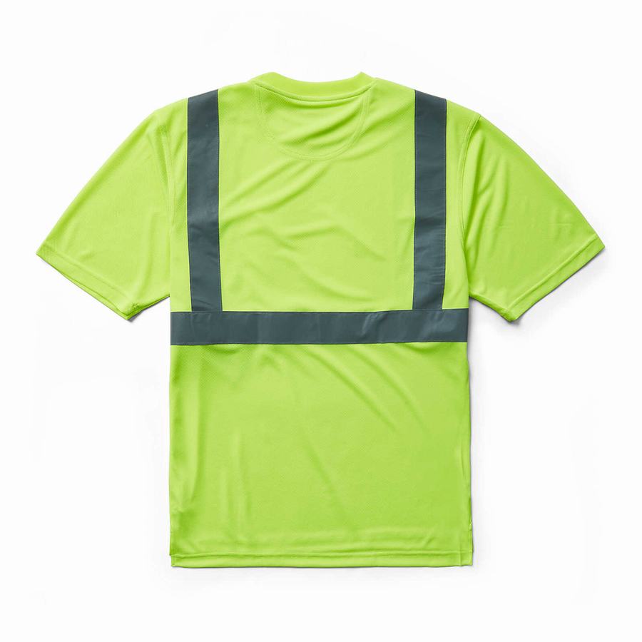 Green Men Wolverine Caution Short Sleeve Tee - Packaged T Shirts | OQX520ZI