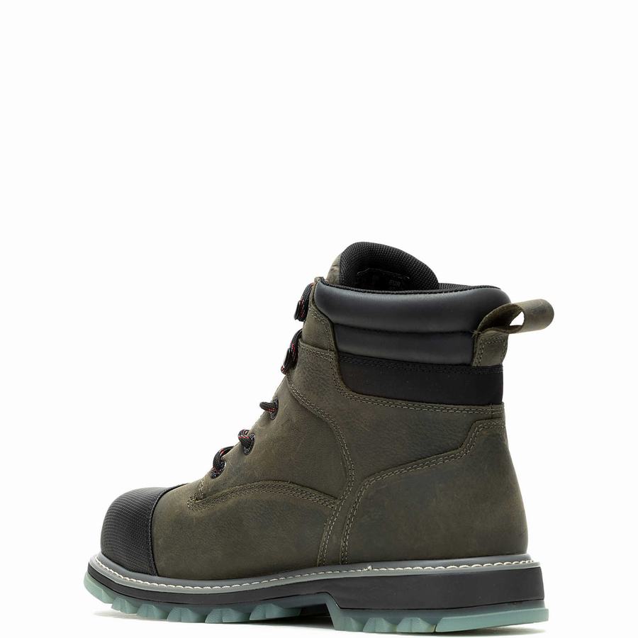 Green Men Wolverine Floorhand LX Cap-Toe Steel-Toe 6