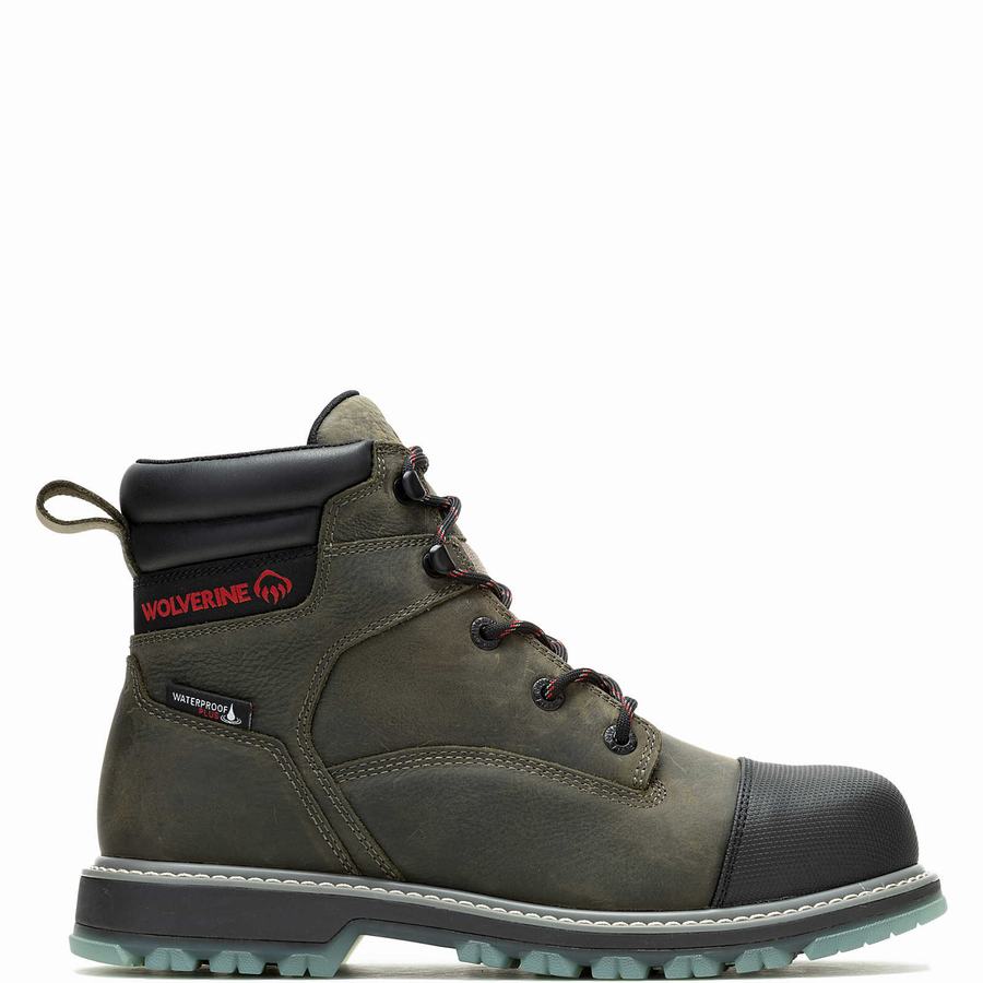 Green Men Wolverine Floorhand LX Cap-Toe Steel-Toe 6\