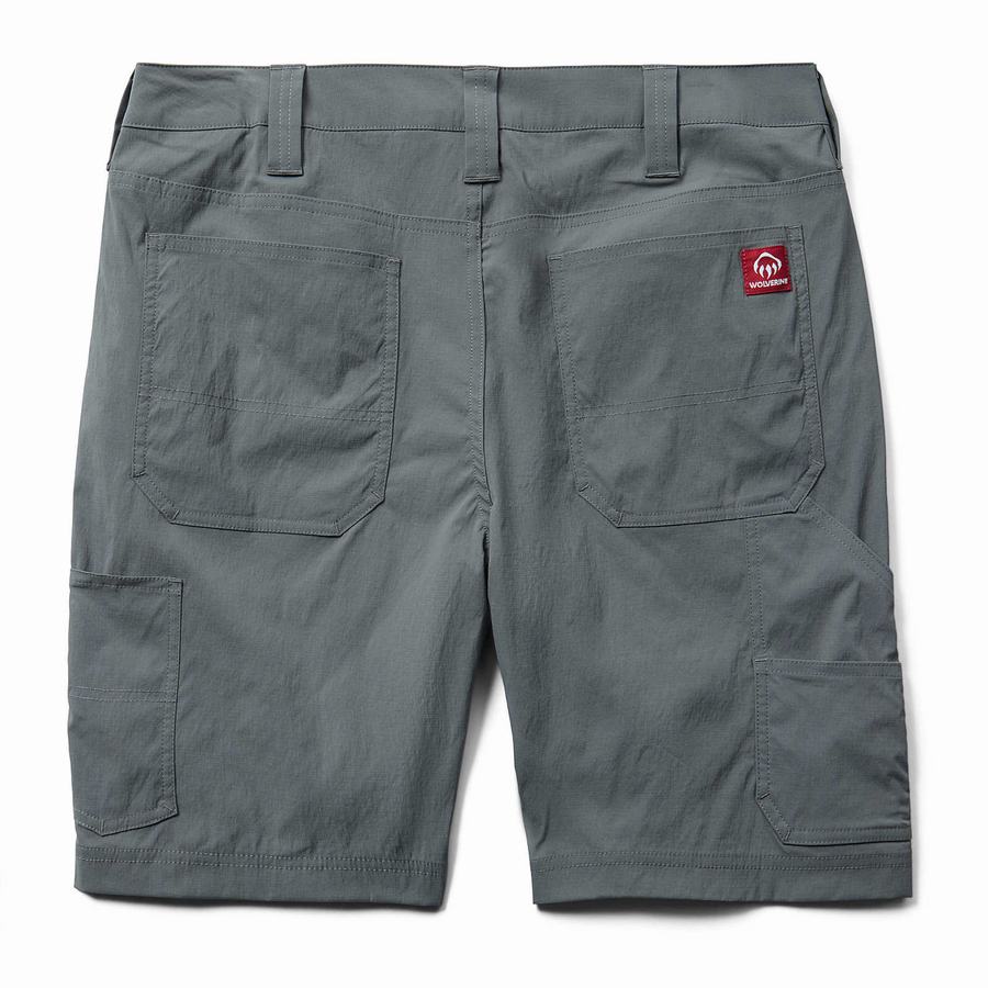 Grey Men Wolverine Bolt LW Ripstop Utility Shorts | PPX1757FV