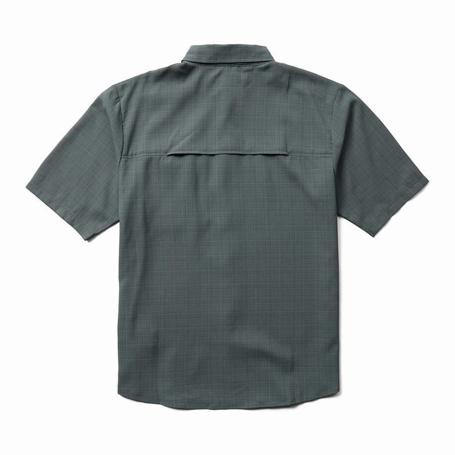 Grey Men Wolverine Driver Short Sleeve LW Shirts | SUA3536MN