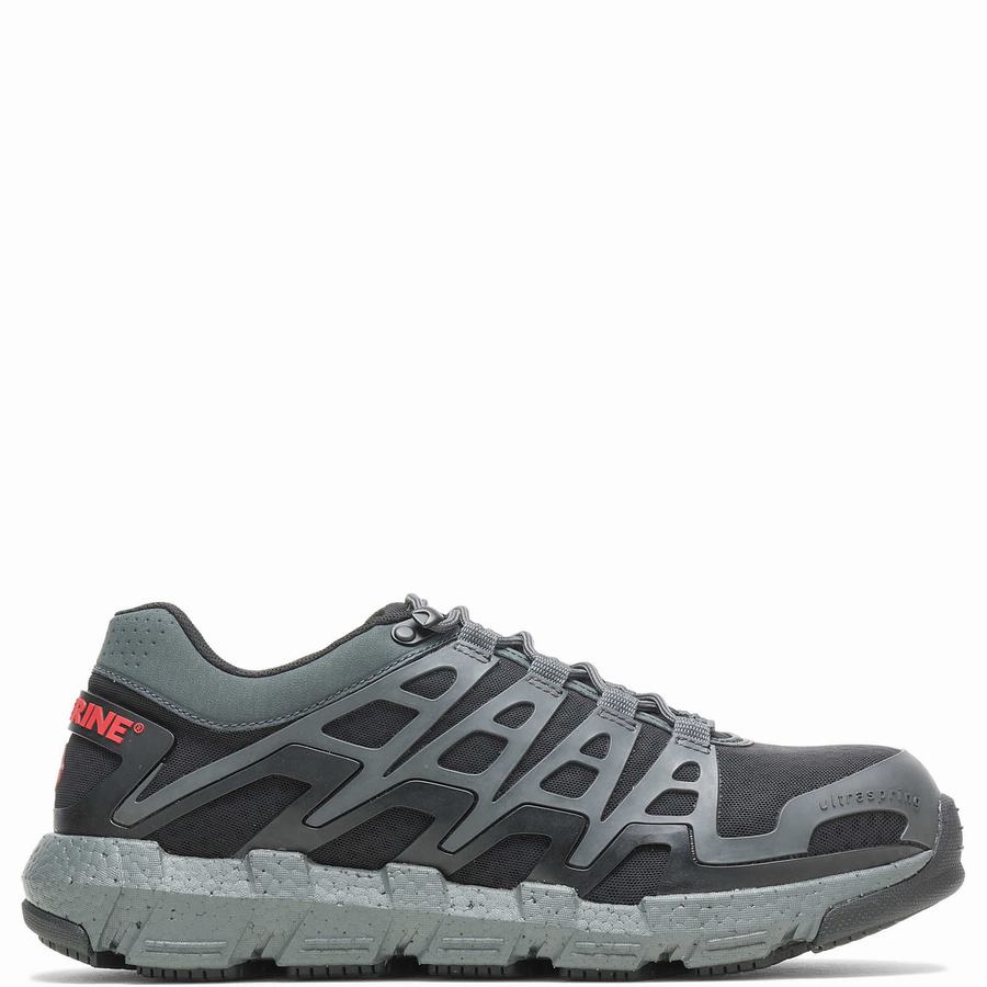 Grey Men Wolverine Rev Vent UltraSpring™ DuraShocks® CarbonMAX® Work Shoes | CYK1935XX