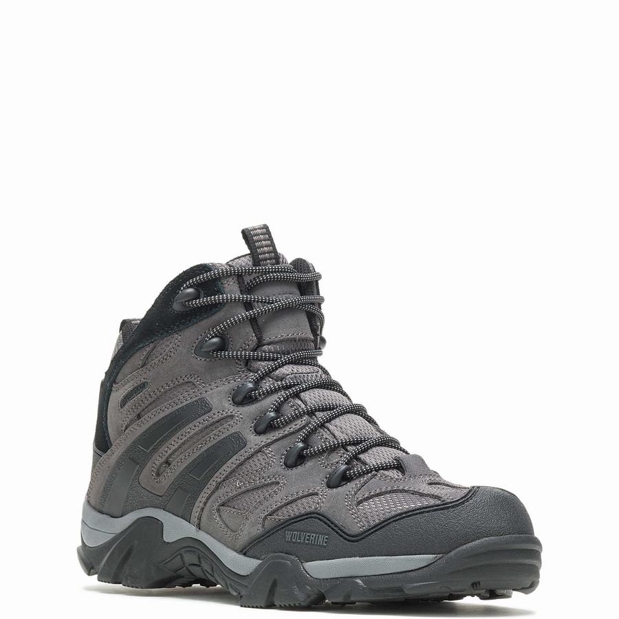 Grey Men Wolverine Wilderness Hiking Boots | URK5548PQ