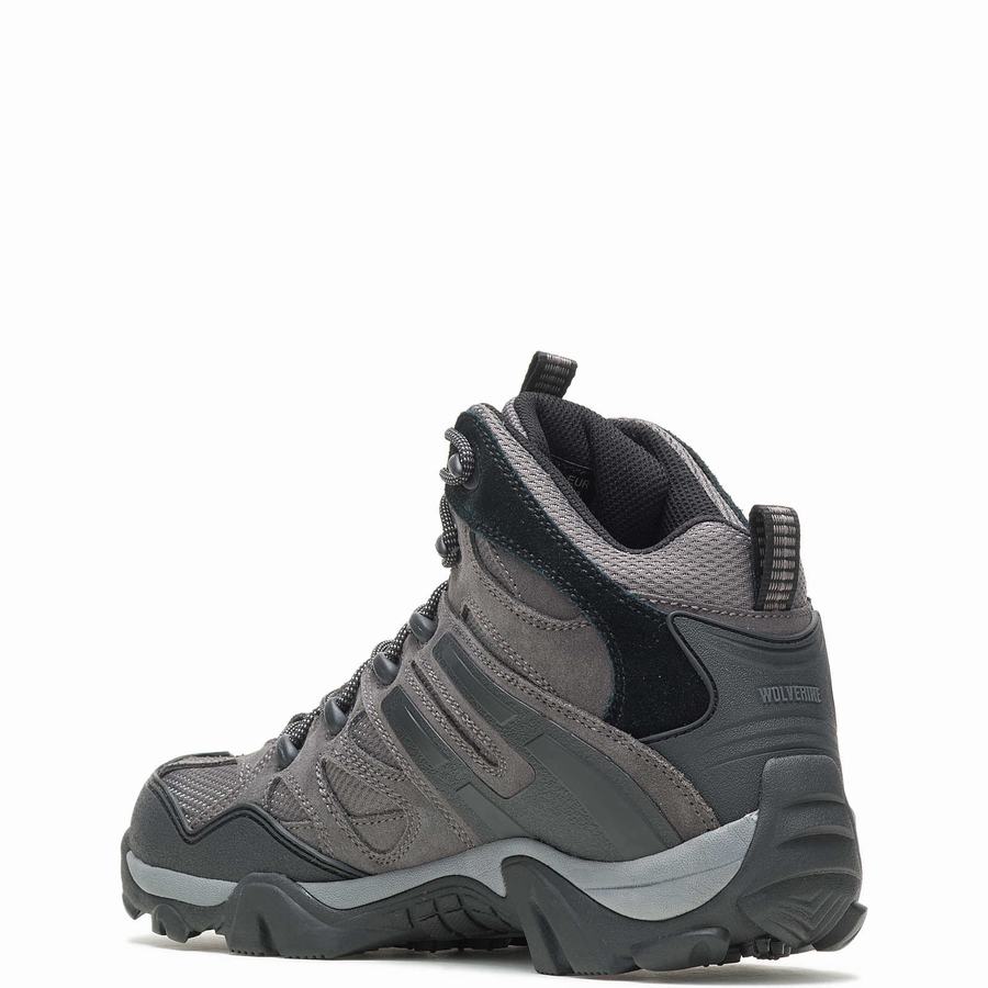 Grey Men Wolverine Wilderness Hiking Boots | URK5548PQ