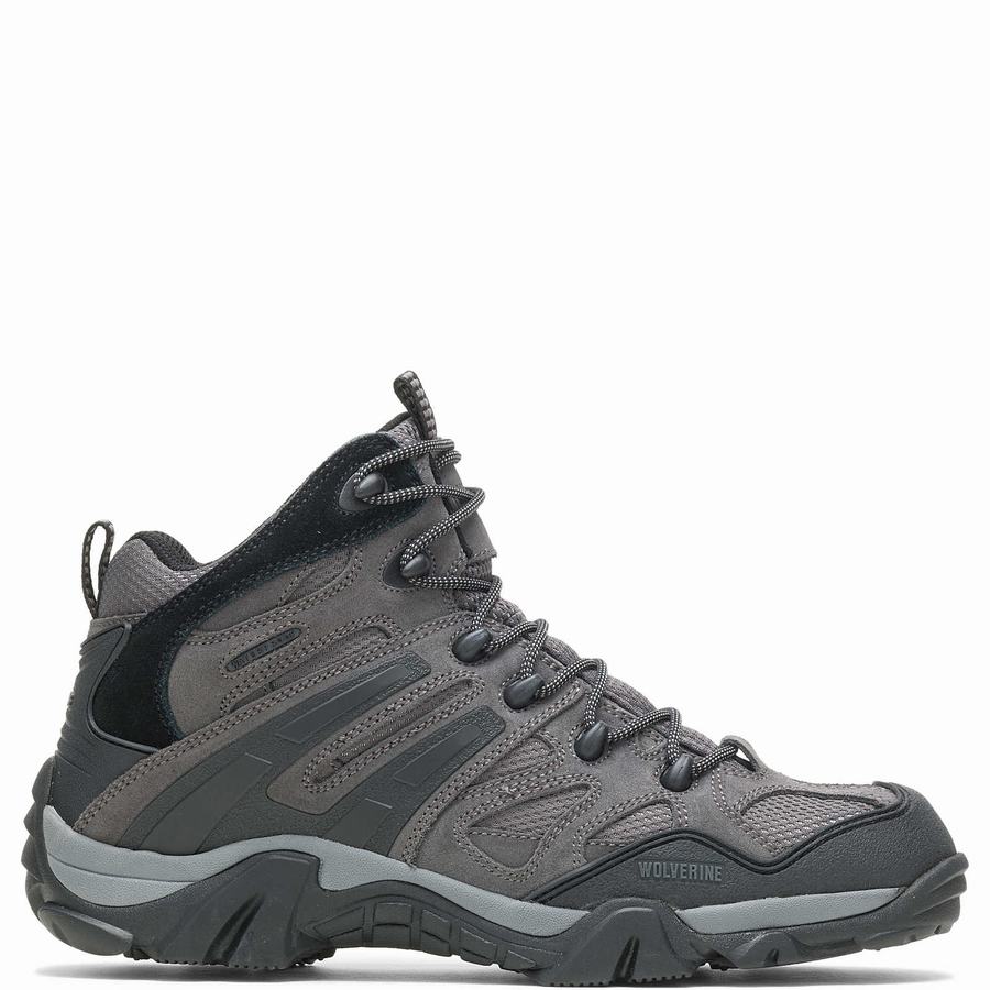 Grey Men Wolverine Wilderness Hiking Boots | URK5548PQ