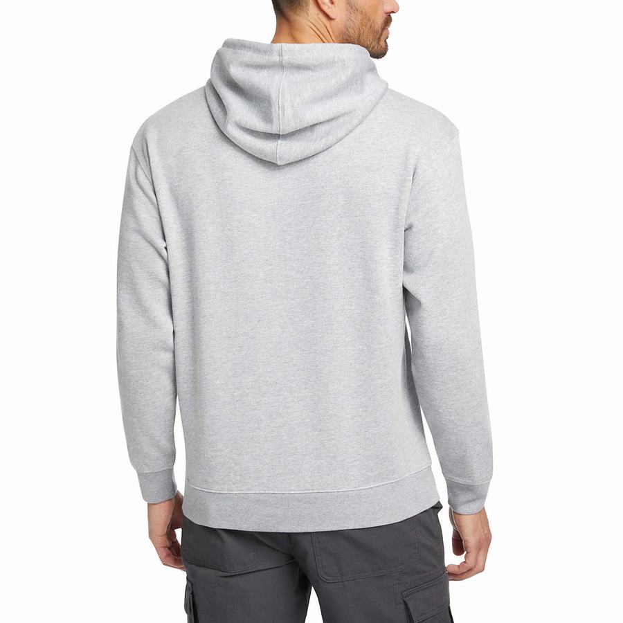 Light Grey Men Wolverine Midweight Pullover Hoodie | SNX8287OL