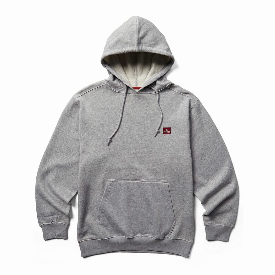 Light Grey Men Wolverine Midweight Pullover Hoodie | SNX8287OL