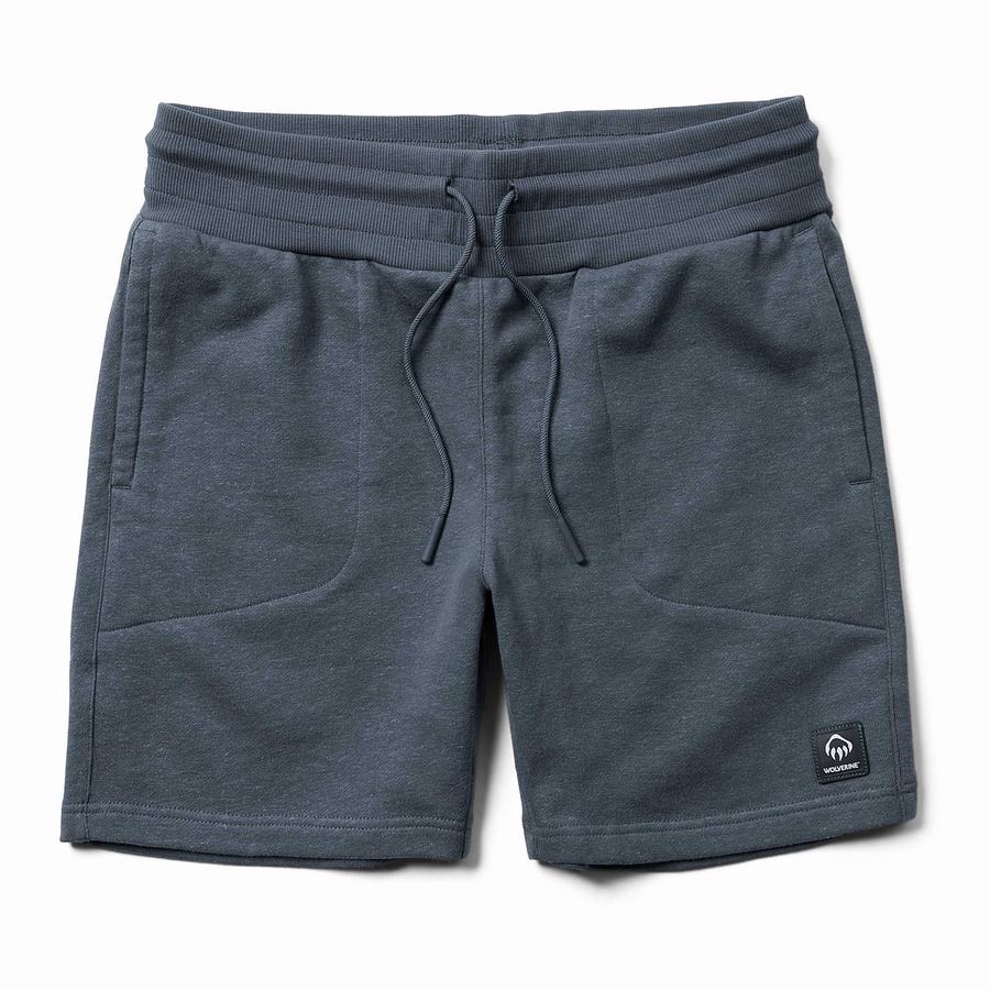 Navy Men Wolverine Hemp Shorts | ANX8755XJ