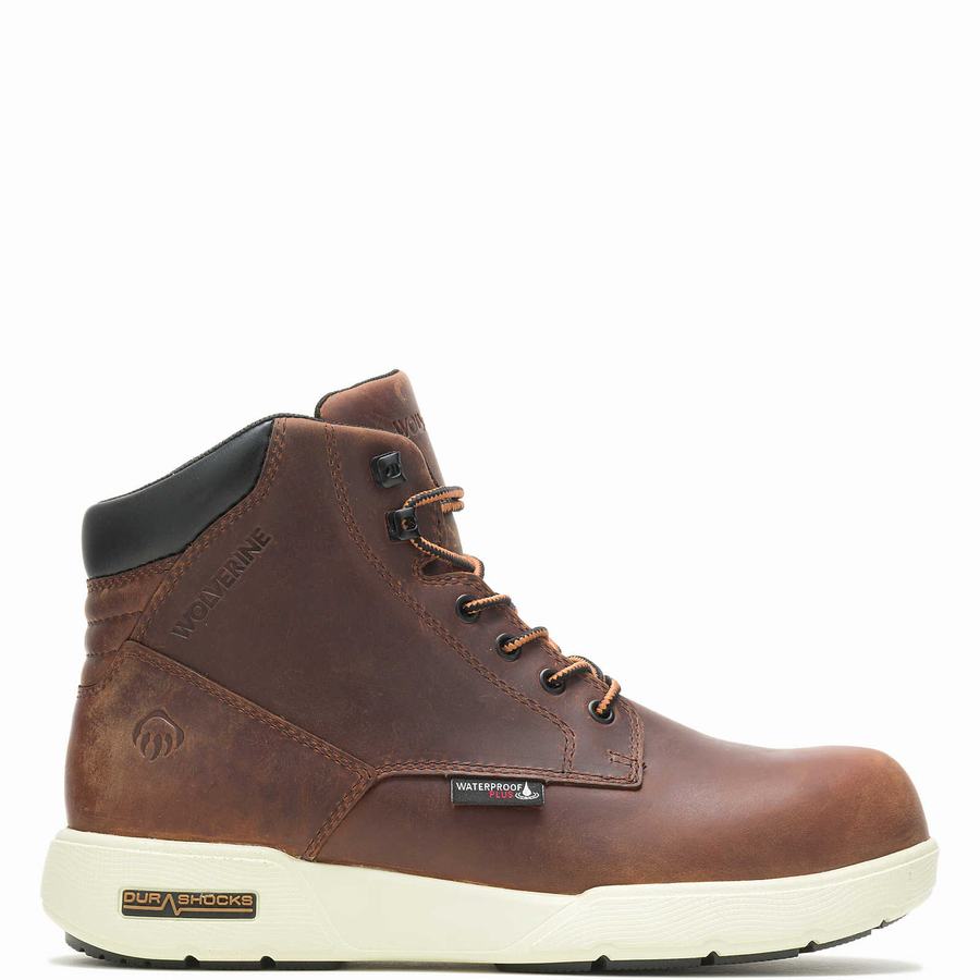 Red Brown Men Wolverine Kickstart DuraShocks® CarbonMAX® 6\