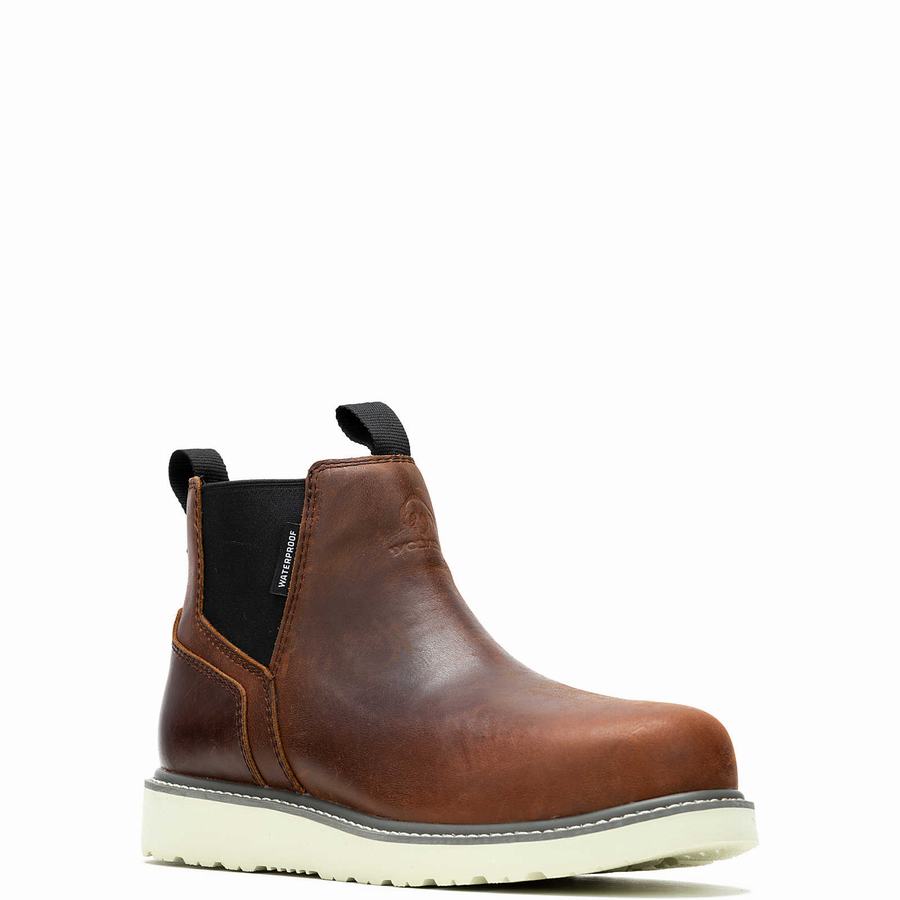 Red Brown Men Wolverine Trade Wedge Romeo Boots | IYM1890ML