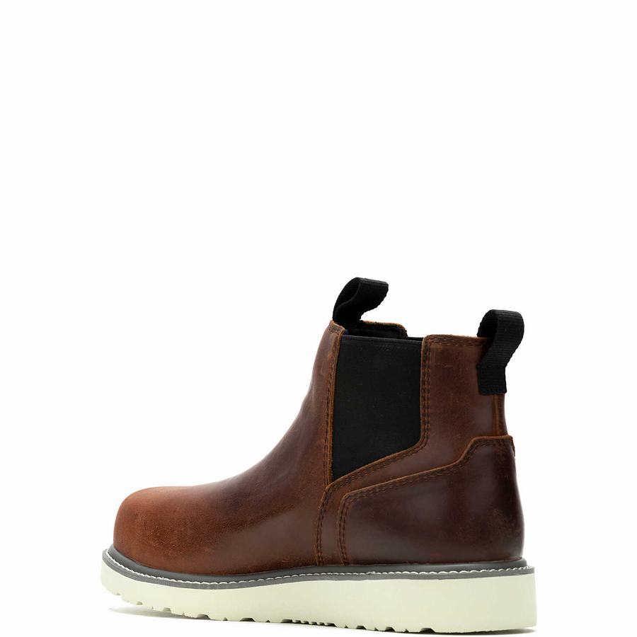 Red Brown Men Wolverine Trade Wedge Romeo Boots | IYM1890ML