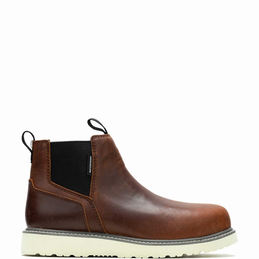 Red Brown Men Wolverine Trade Wedge Romeo Boots | IYM1890ML