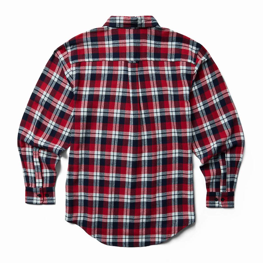 Red Men Wolverine Pike Flannel Shirts | DCB2253FL