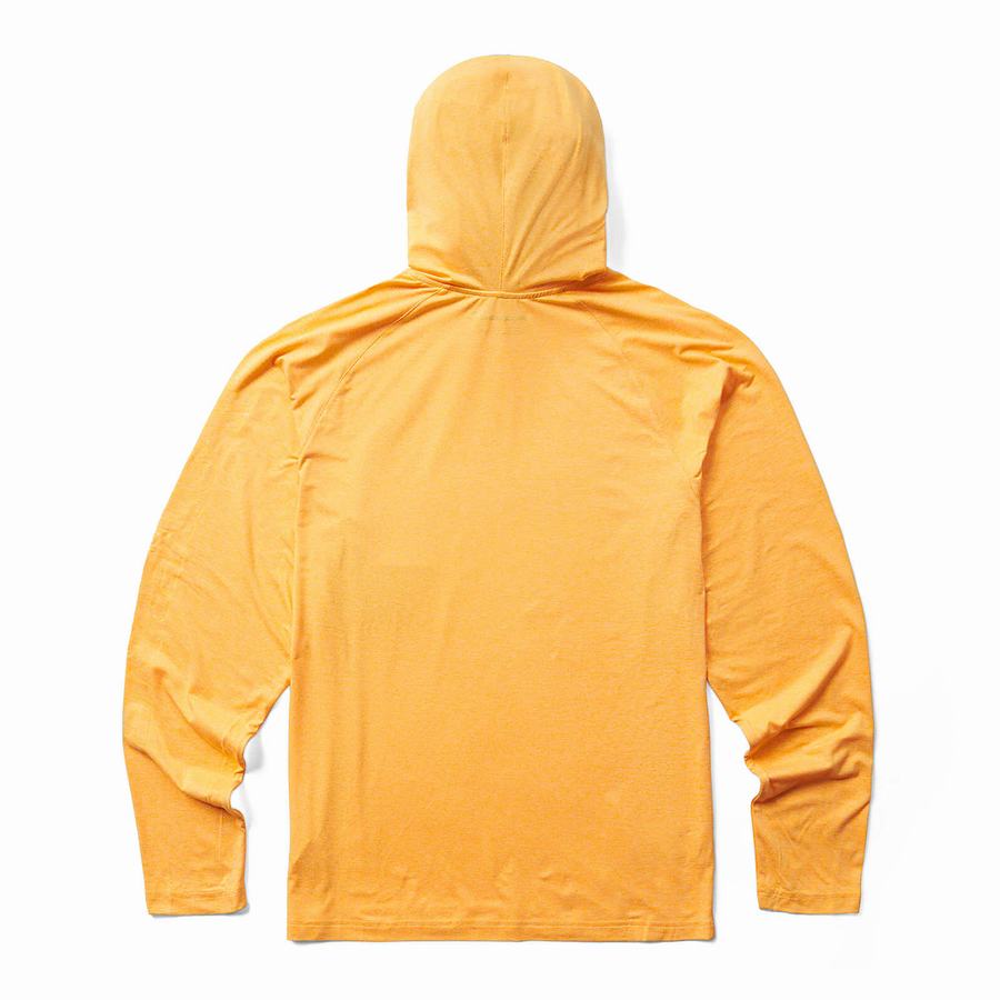 Yellow Men Wolverine Sun-Stop Pullover Hoodie | UYH9068YI